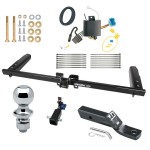 Trailer Tow Hitch For 18-24 Honda Odyssey w/o Fuse Provisions Hidden Removable 2" Receiver Complete Package w/ Wiring and 1-7/8" Ball