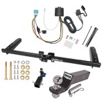 Trailer Tow Hitch For 18-23 Honda Odyssey w/Fuse Provisions Hidden Removable 2" Receiver Complete Package w/ Wiring and 2" Ball