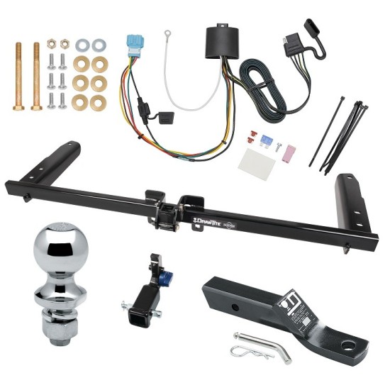 Trailer Tow Hitch For 18-23 Honda Odyssey w/Fuse Provisions Hidden Removable 2" Receiver Complete Package w/ Wiring and 1-7/8" Ball