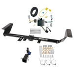 Trailer Tow Hitch For 17-20 Chrysler Pacifica 20-24 Voyager 22-23 Dodge Grand Caravan Hidden Removable 2" Receiver w/ Plug & Play Wiring Kit Class 3 Draw-Tite