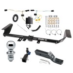 Trailer Tow Hitch For 21-23 Chrysler Pacifica Hidden Removable 2" Receiver Complete Package w/ Wiring and 1-7/8" Ball