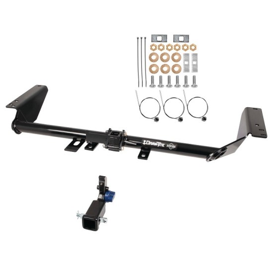 Trailer Tow Hitch For 17-24 Chrysler Pacifica 20-24 Voyager 22-23 Dodge Grand Caravan Hidden Removable 2" Receiver Class 3 Draw-Tite