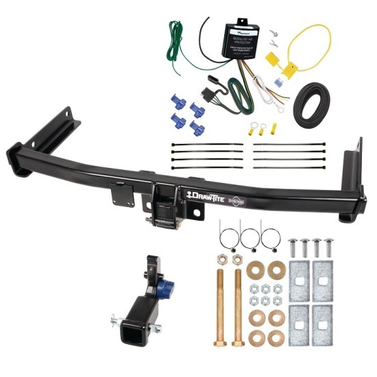 Trailer Tow Hitch For 19-24 Audi Q3 Hidden Removable 2" Receiver w/ Wiring Kit Class 3 Draw-Tite