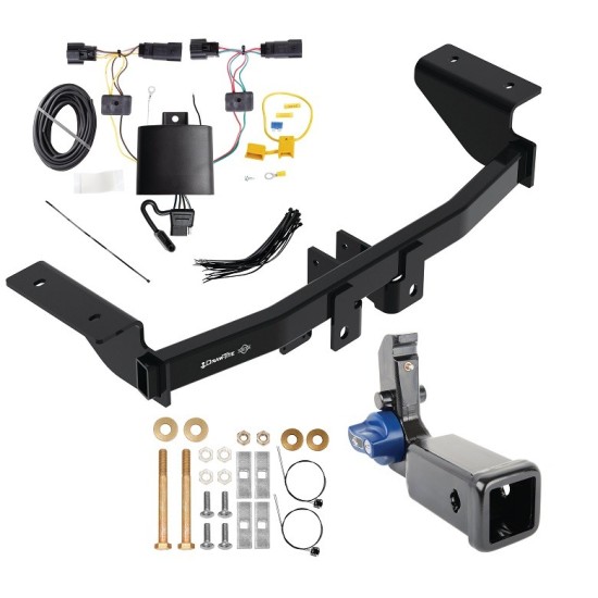 Trailer Tow Hitch For 21-23 Ford Mustang Mach-E Hidden Removable 2" Receiver w/ Plug & Play Wiring Kit Class 4 Draw-Tite