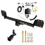 Trailer Tow Hitch For 16-24 Volvo XC90 Hidden Removable 2" Receiver w/ Plug & Play Wiring Kit Class 3 Draw-Tite