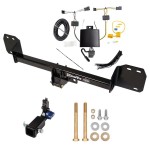 Trailer Tow Hitch For 18-24 Volvo XC60 Hidden Removable 2" Receiver w/ Plug & Play Wiring Kit Class 3 Draw-Tite