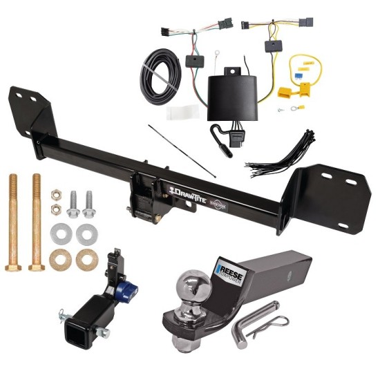 Trailer Tow Hitch For 18-24 Volvo XC60 Hidden Removable 2" Receiver Complete Package w/ Wiring and 2" Ball