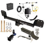 Trailer Tow Hitch For 18-24 Volvo XC60 Hidden Removable 2" Receiver Deluxe Package Wiring 2" Ball Mount and Lock