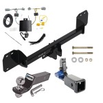 Trailer Tow Hitch For 19-23 Volvo XC40 Hidden Removable 2" Receiver Complete Package w/ Wiring and 2" Ball