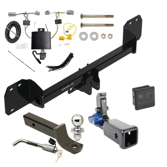 Trailer Tow Hitch For 19-23 Volvo XC40 Hidden Removable 2" Receiver Deluxe Package Wiring 2" Ball Mount and Lock