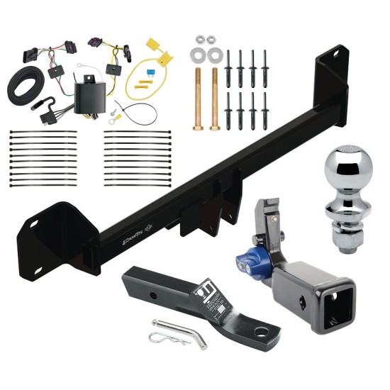 Trailer Tow Hitch For 16-17 BMX X1 Hidden Removable 2" Receiver Complete Package w/ Wiring and 1-7/8" Ball