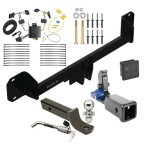 Trailer Tow Hitch For 16-17 BMX X1 Hidden Removable 2" Receiver Deluxe Package Wiring 2" Ball Mount and Lock