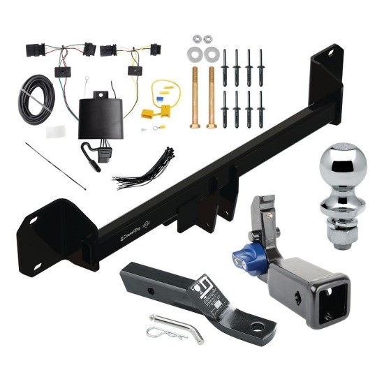 Trailer Tow Hitch For 20-24 BMX X1 Hidden Removable 2" Receiver Complete Package w/ Wiring and 1-7/8" Ball