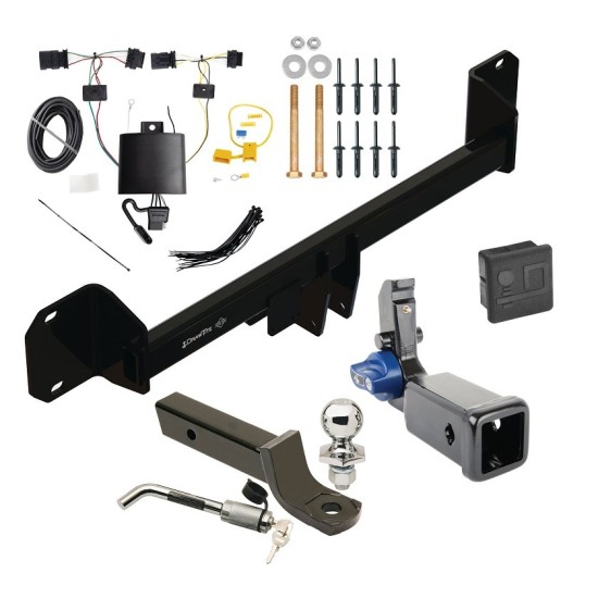 Trailer Tow Hitch For 20-24 BMX X1 Hidden Removable 2" Receiver Deluxe Package Wiring 2" Ball Mount and Lock