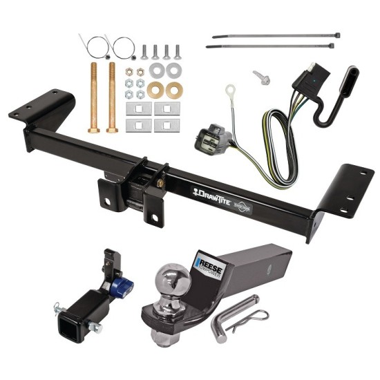 Trailer Tow Hitch For 17-24 Cadillac XT5 Hidden Removable 2" Receiver Complete Package w/ Wiring and 2" Ball