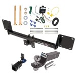 Trailer Tow Hitch For 21-22 Mercedes Benz GLE350 Hidden Removable 2" Receiver Complete Package w/ Wiring and 2" Ball