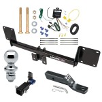 Trailer Tow Hitch For 21-22 Mercedes Benz GLE350 Hidden Removable 2" Receiver Complete Package w/ Wiring and 1-7/8" Ball