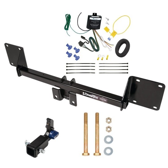 Trailer Tow Hitch For 21-22 Mercedes Benz GLE350 Hidden Removable 2" Receiver w/ Wiring Harness Kit