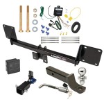 Trailer Tow Hitch For 21-22 Mercedes Benz GLE350 Hidden Removable 2" Receiver Deluxe Package Wiring 2" Ball Mount and Lock