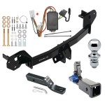 Trailer Tow Hitch For 19-24 Subaru Forester Hidden Removable 2" Receiver Complete Package w/ Wiring and 1-7/8" Ball