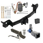 Trailer Tow Hitch For 19-24 Subaru Forester Hidden Removable 2" Receiver Deluxe Package Wiring 2" Ball Mount and Lock