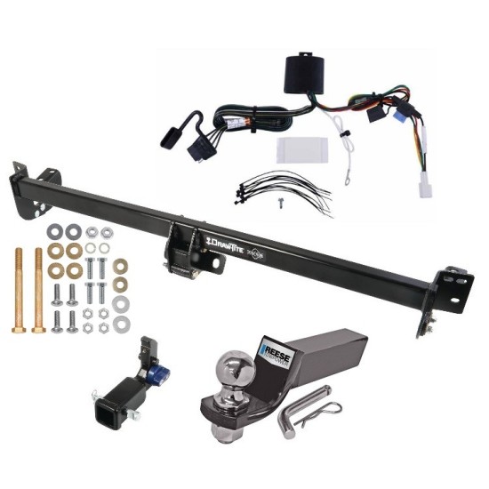 Trailer Tow Hitch For 21-24 Toyota Sienna Hidden Removable 2" Receiver Complete Package w/ Wiring and 2" Ball