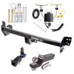 Trailer Tow Hitch For 19-24 Toyota RAV4 Hidden Removable 2" Receiver Complete Package w/ Wiring and 2" Ball