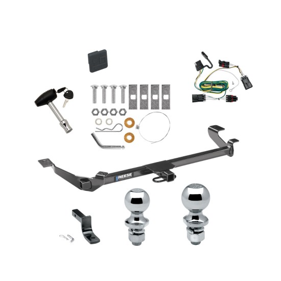  Reese Trailer Tow Hitch For 05-10 Chevy Cobalt Except SS 07-09 Pontiac G5 Except GT 05-06 Pursuit Canada Only  Deluxe Package Wiring 2" and 1-7/8" Ball and Lock