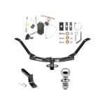 Reese Trailer Tow Hitch For 03-05 Honda Accord Coupe Complete Package w/ Wiring Draw Bar and 2" B