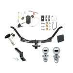 Reese Trailer Trailer Tow Hitch For 03-05 Honda Accord Coupe Deluxe Package Wiring 2" and 1-7/8" Ball and Lock