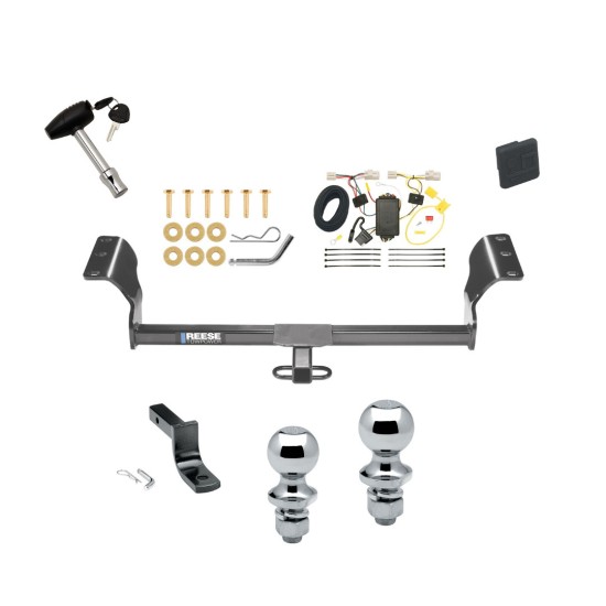 Reese Trailer Tow Hitch For 09-13 Toyota Matrix 09-10 Pontiac Vibe Except GT Deluxe Package Wiring 2" and 1-7/8" Ball and Lock