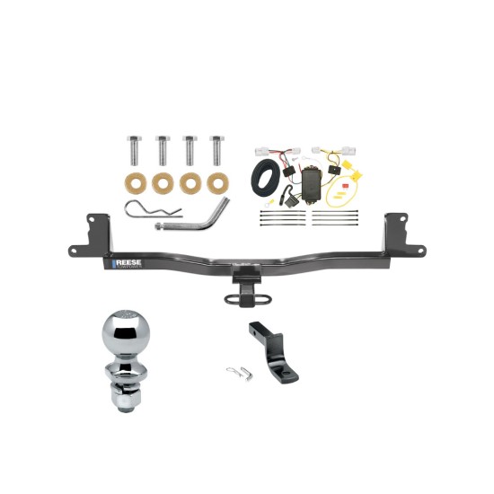 Reese Trailer Tow Hitch For 07-11 Toyota Yaris 4 Dr. Sedan Complete Package w/ Wiring Draw Bar and 1-7/8" Ball