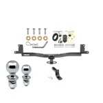 Reese Trailer Tow Hitch For 07-11 Toyota Yaris 4 Dr. Sedan Deluxe Package Wiring 2" and 1-7/8" Ball and Lock