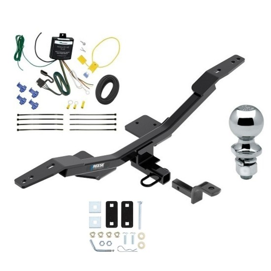 Reese Trailer Tow Hitch For 09-23 Audi A4 Sedan Complete Package w/ Wiring Draw Bar and 2" Ball