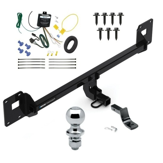 Reese Trailer Tow Hitch For 18-23 Volkswagen GTI Complete Package w/ Wiring Draw Bar and 1-7/8" Ball