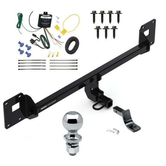 Reese Trailer Tow Hitch For 18-23 Volkswagen GTI Complete Package w/ Wiring Draw Bar and 2" Ball