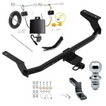 Reese Trailer Tow Hitch For 20-23 Mazda CX-30 Complete Package w/ Wiring Draw Bar and 1-7/8" Ball