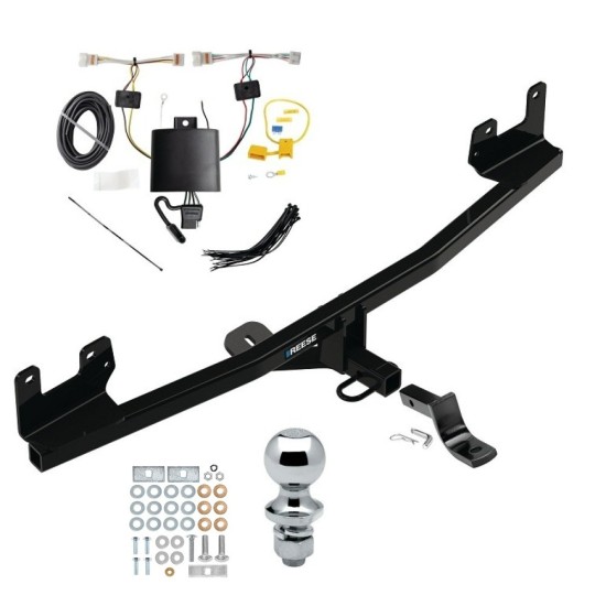 Reese Trailer Tow Hitch For 21-23 KIA Rio 5 Dr. Complete Package w/ Wiring Draw Bar and 2" Ball