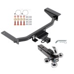 Reese Trailer Tow Hitch Receiver For 16-23 Mazda CX-9 w/Tri-Ball Triple Ball 1-7/8" 2" 2-5/16"