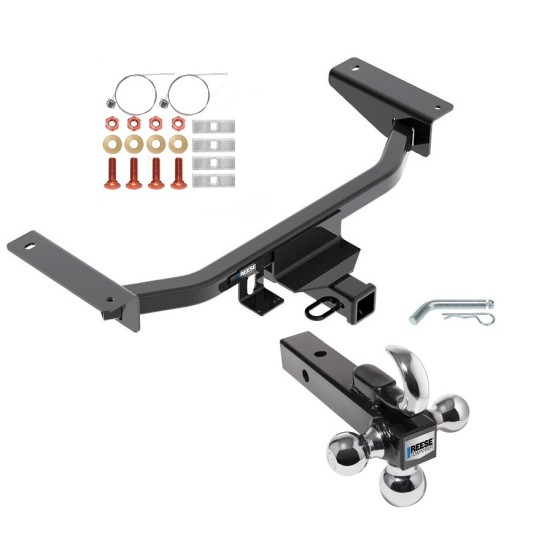 Reese Trailer Tow Hitch Receiver For 16-23 Mazda CX-9 w/Tri-Ball Triple Ball 1-7/8" 2" 2-5/16"