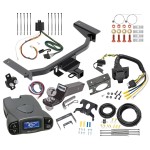 Trailer Hitch Tow Package Prodigy P3 Brake Control For 16-23 Mazda CX-9 w/ 7-Way RV Wiring 2" Drop Mount 2" Ball Class 3 2" Receiver Reese Tekonsha