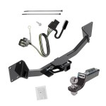 Tow Package For 17-23 GMC Acadia Exc 17 Limited 19-24 Chevy Blazer 2020 Cadillac XT6 Trailer Hitch w/ Wiring 2" Drop Mount 2" Ball 2" Receiver Reese