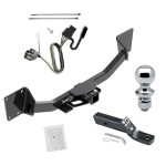 Reese Trailer Tow Hitch For 17-23 GMC Acadia Exc 17 Limited 19-24 Chevy Blazer 2020 Cadillac XT6 2" Receiver Complete Package w/ Wiring and 1-7/8" Ball