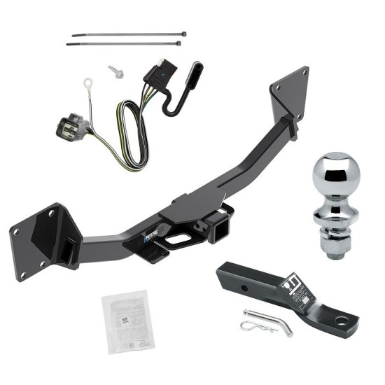 Reese Trailer Tow Hitch For 17-23 GMC Acadia Exc 17 Limited 19-24 Chevy Blazer 2020 Cadillac XT6 2" Receiver Complete Package w/ Wiring and 1-7/8" Ball