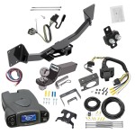 Trailer Hitch Tow Package Prodigy P3 Brake Control For 17-23 GMC Acadia Exc 17 Limited 2020 Cadillac XT6 19-24 Chevy Blazer w/ 7-Way RV Wiring 2" Drop Mount 2" Ball Class 3 2" Receiver Reese Tekonsha