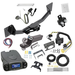 Trailer Hitch Tow Package Prodigy P3 Brake Control For 17-23 GMC Acadia Exc 17 Limited 2020 Cadillac XT6 19-24 Chevy Blazer w/ 7-Way RV Wiring 2" Drop Mount 2" Ball Class 3 2" Receiver Reese Tekonsha