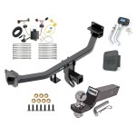 Reese Trailer Tow Hitch For 17-22 KIA Sportage Except SX & SX Turbo Deluxe Package Wiring 2" Ball and Lock