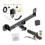 Reese Trailer Tow Hitch For 16-22 Mercedes-Benz GLC300 Except PO3 Premium Package Deluxe Package Wiring 2" Ball Mount and Lock