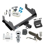 Ultimate Tow Package For 15-23 Ford F-150 Trailer Hitch w/ Wiring 2" Drop Mount Dual 2" and 1-7/8" Ball Lock Bracket Cover 2" Receiver Reese