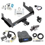 Trailer Hitch Tow Package Prodigy P3 Brake Control For 21-24 Ford F-150 w/ 7-Way RV Wiring 2" Drop Mount 2" Ball Class 4 2" Receiver Reese Tekonsha